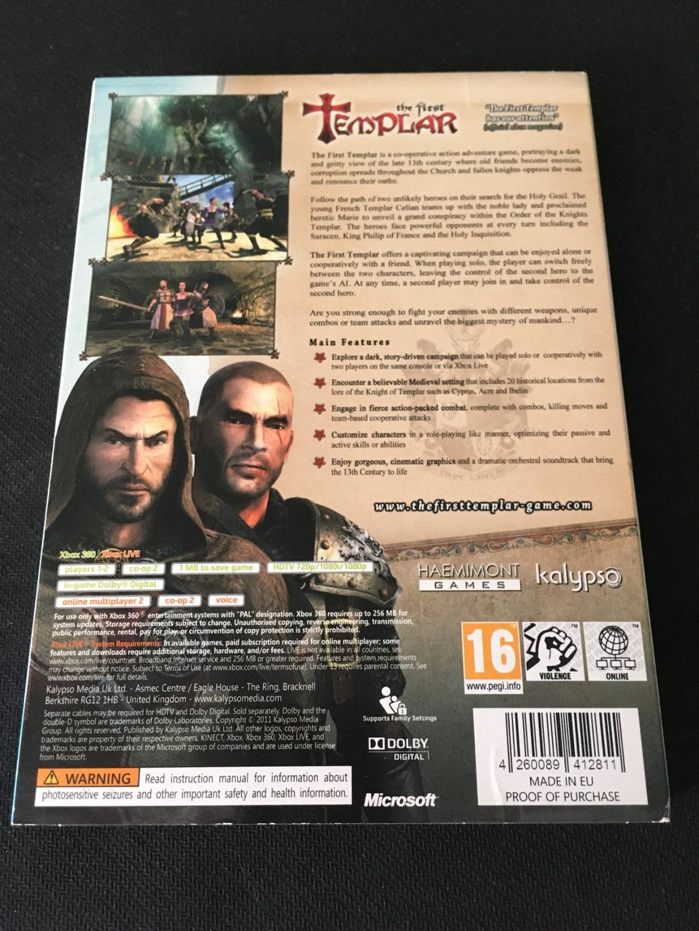 Microsoft Giochi: The first Templar für Xbox 360 – Usato da St.Gallen venduto da sjosjo 1