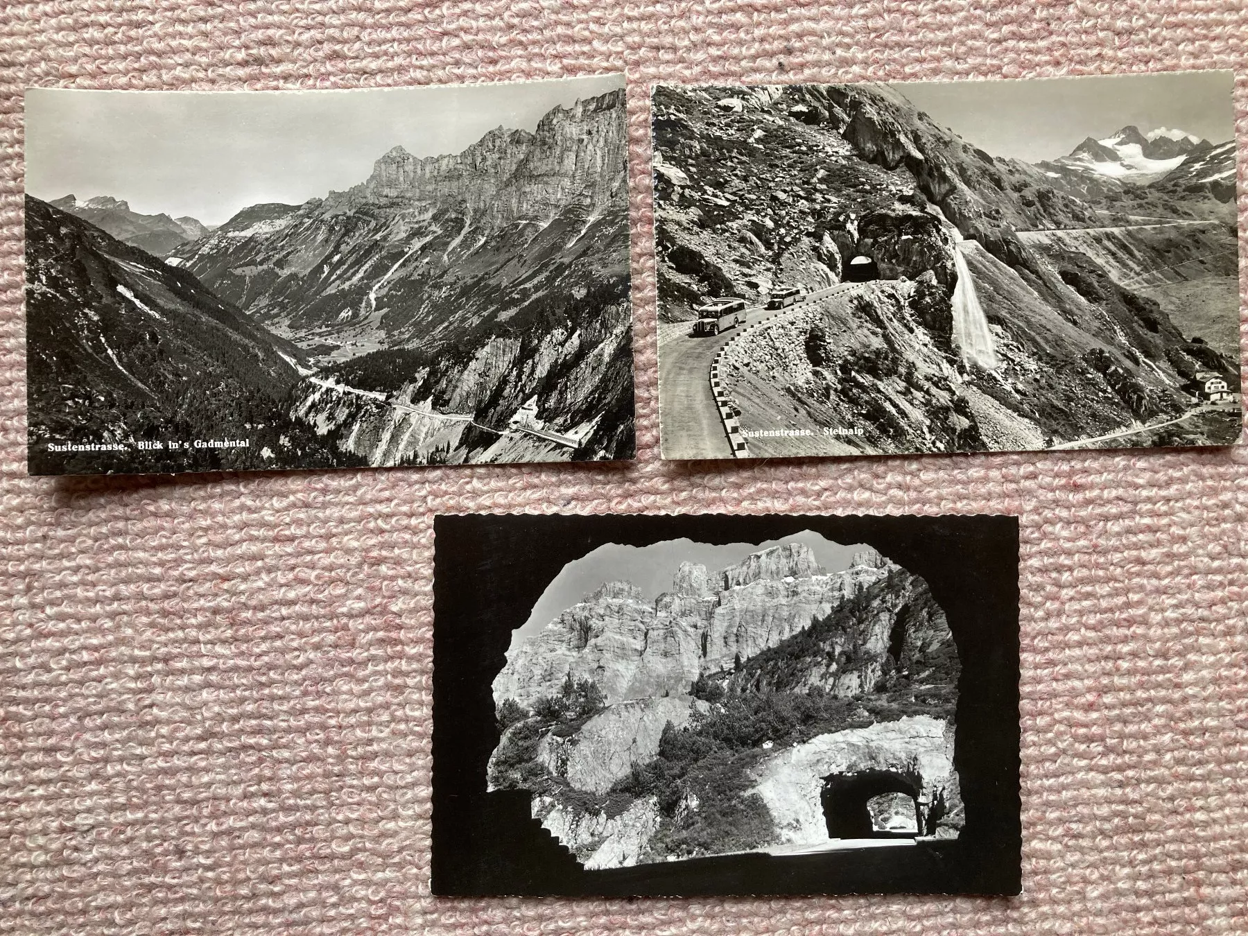 Ansichtskarten: 3 alte Ansichtskarten vom Sustenpass – Gebraucht aus Lütisburg von wiesenpippau