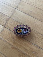 Vintage Micro Mosaic Floral Brooch