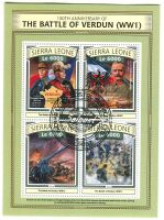 Block "1 Weltkrieg. Schlacht um Verdun". Sierra Leone.