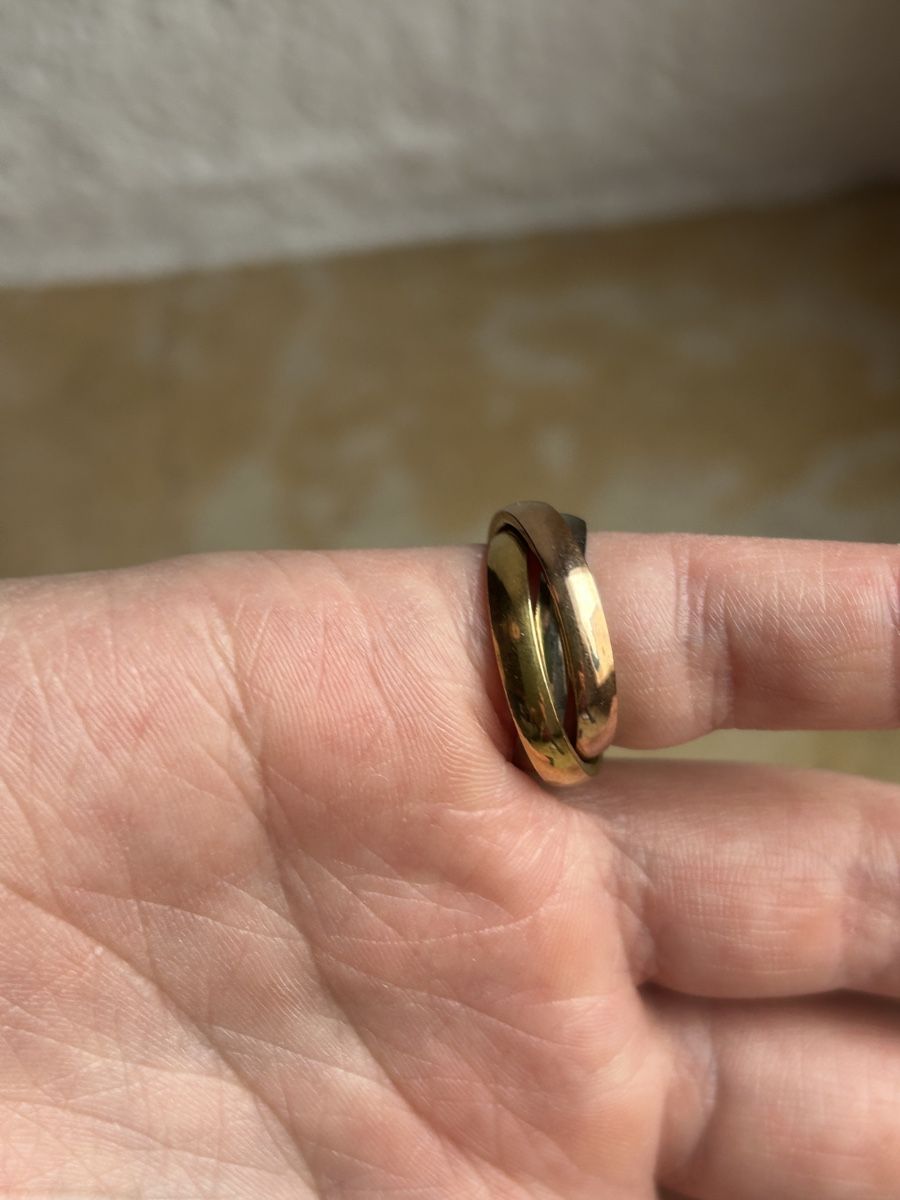 Anelli: Dreifarbiger Trinityring Gr. 45 (14.2mm)  – Usato da Laufen venduto da belleskulptur 3