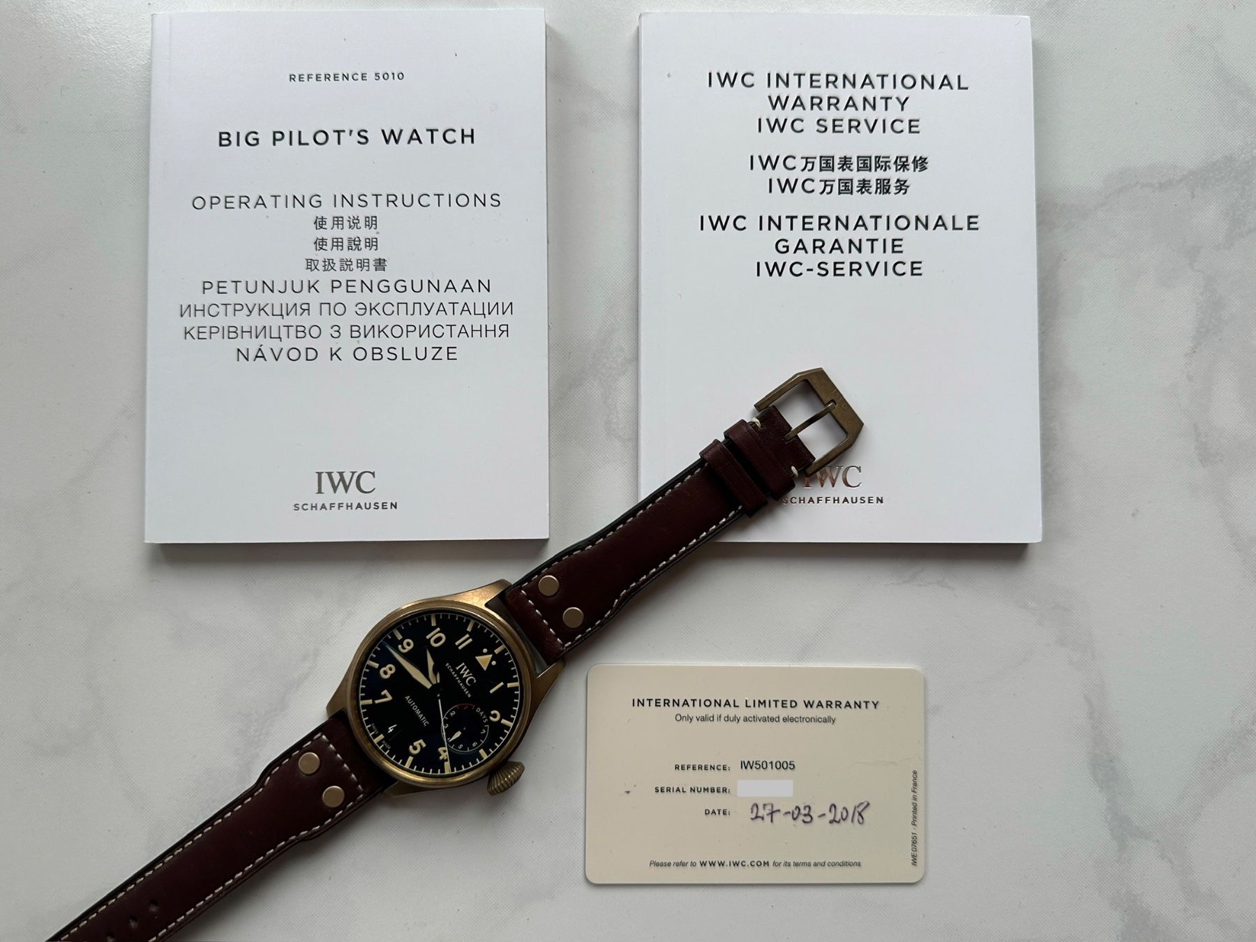 IWC Montres: IWC Big Pilot Bronze – D'occasion à Neunkirch par neunkirch66 7