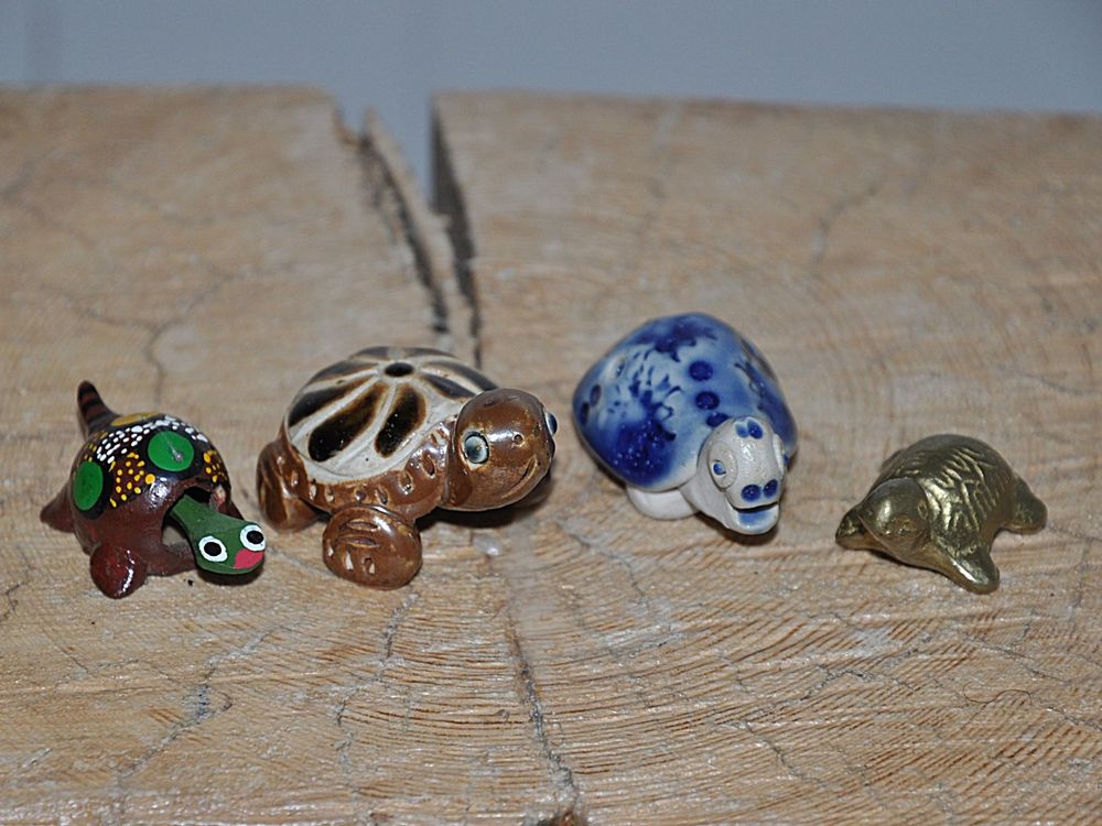 300 Stück Leuchtende Mini Schildkröten - Harz Figuren Für Garten Deko & Aquarium