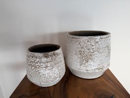 Keramik Blumentopf, 2er Set