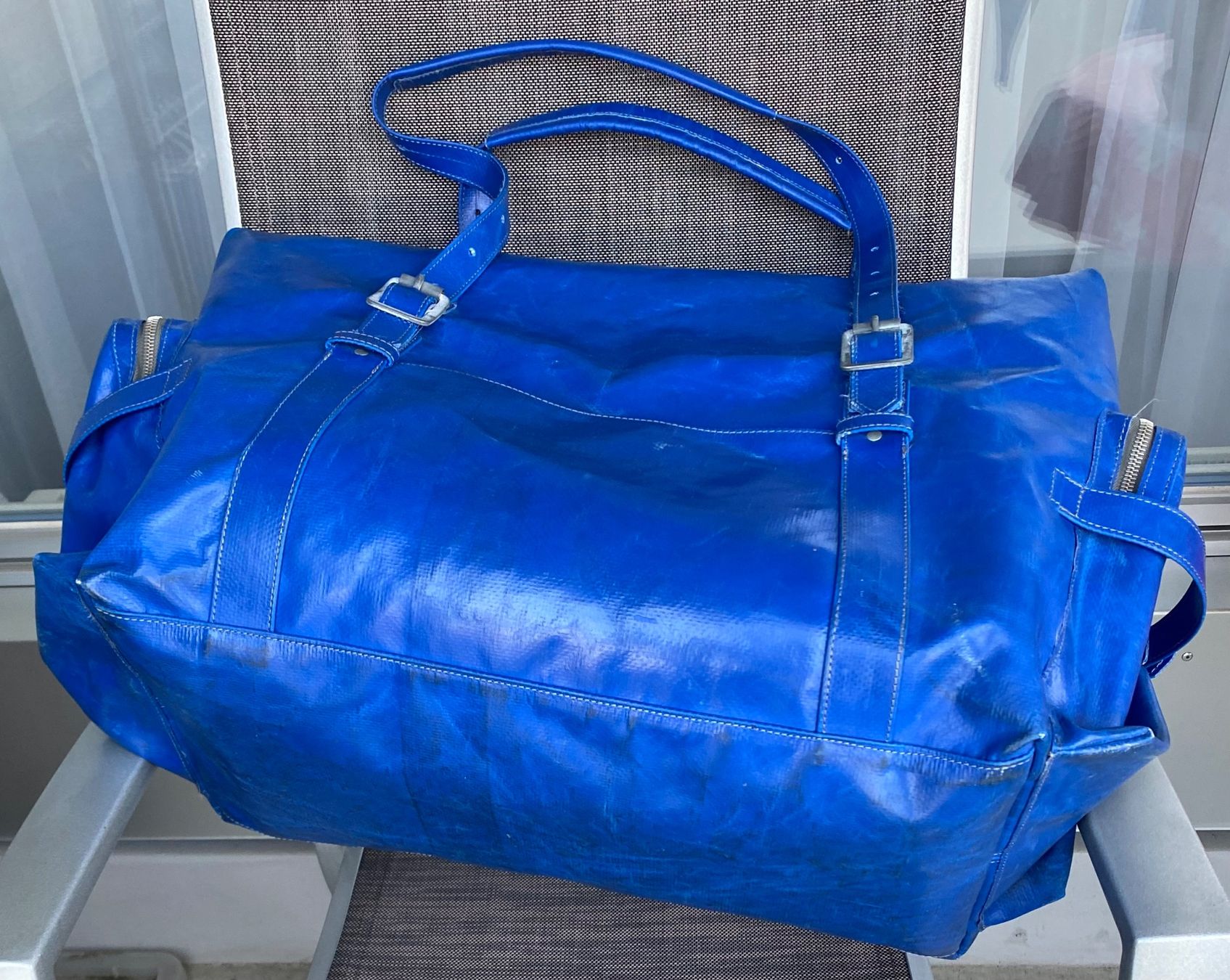 Freitag Borse: Freitag Reference R516 Hilten Weekender-Tasche - blau – Usato da Bern venduto da Mimmo00 8