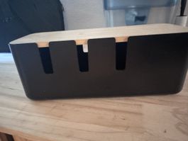 Kabelbox Holz-Optik