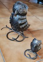 PartyLite, porte-bougies hibou et son petit
