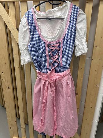 Dirndl, Gr 40, rosa-blau