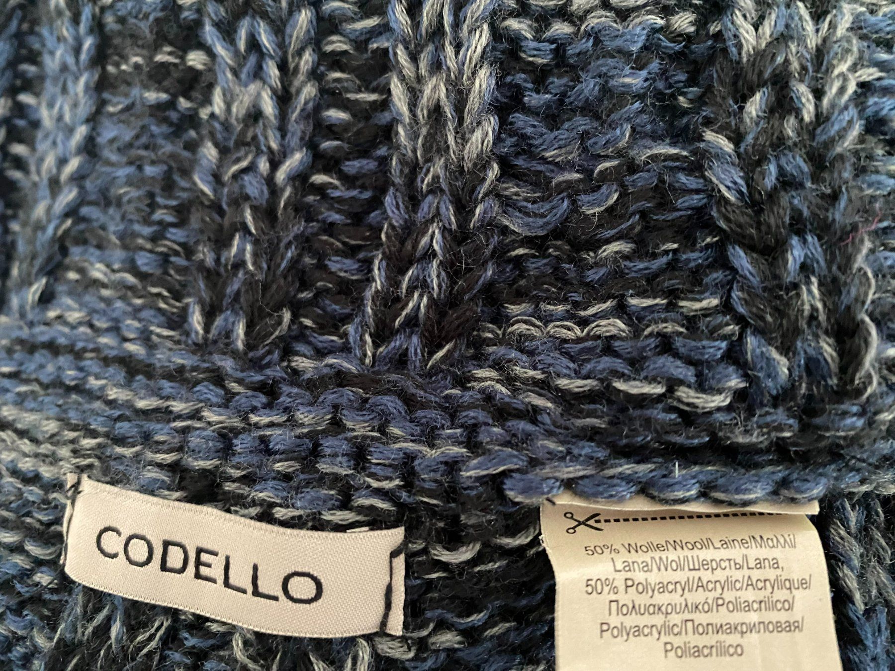 Codello Foulards, Tücher & Schals: Warmer Codello Loop-Schal,blau/melliert, – Neu (gemäss Beschreibung) aus Sarmenstorf von Nathi013 1