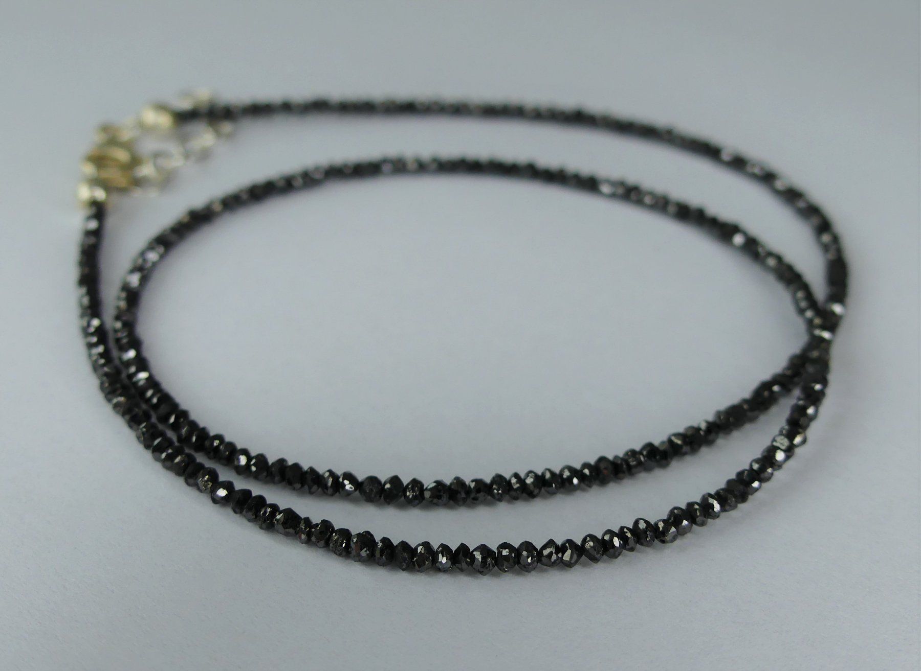 Catenine: Schwarze Diamanten Halskette 19,50ct. – Nuovo e nell'imballaggio originale da Matten b. Interlaken venduto da kero71 8