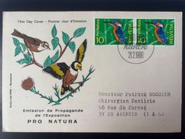CH1966 Env. 1er j. illustrée privée - Berne 21.02.66 Zu 439