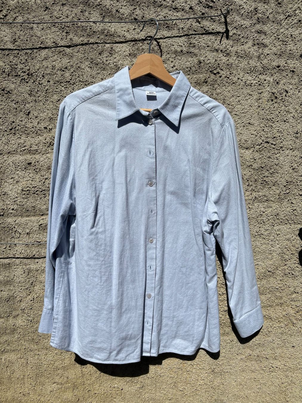 Walbusch Camicie: WALBUSCH Flanell Herrenhemd Gr. 48 hellblau – Usato da Wittnau venduto da cel_j8w9