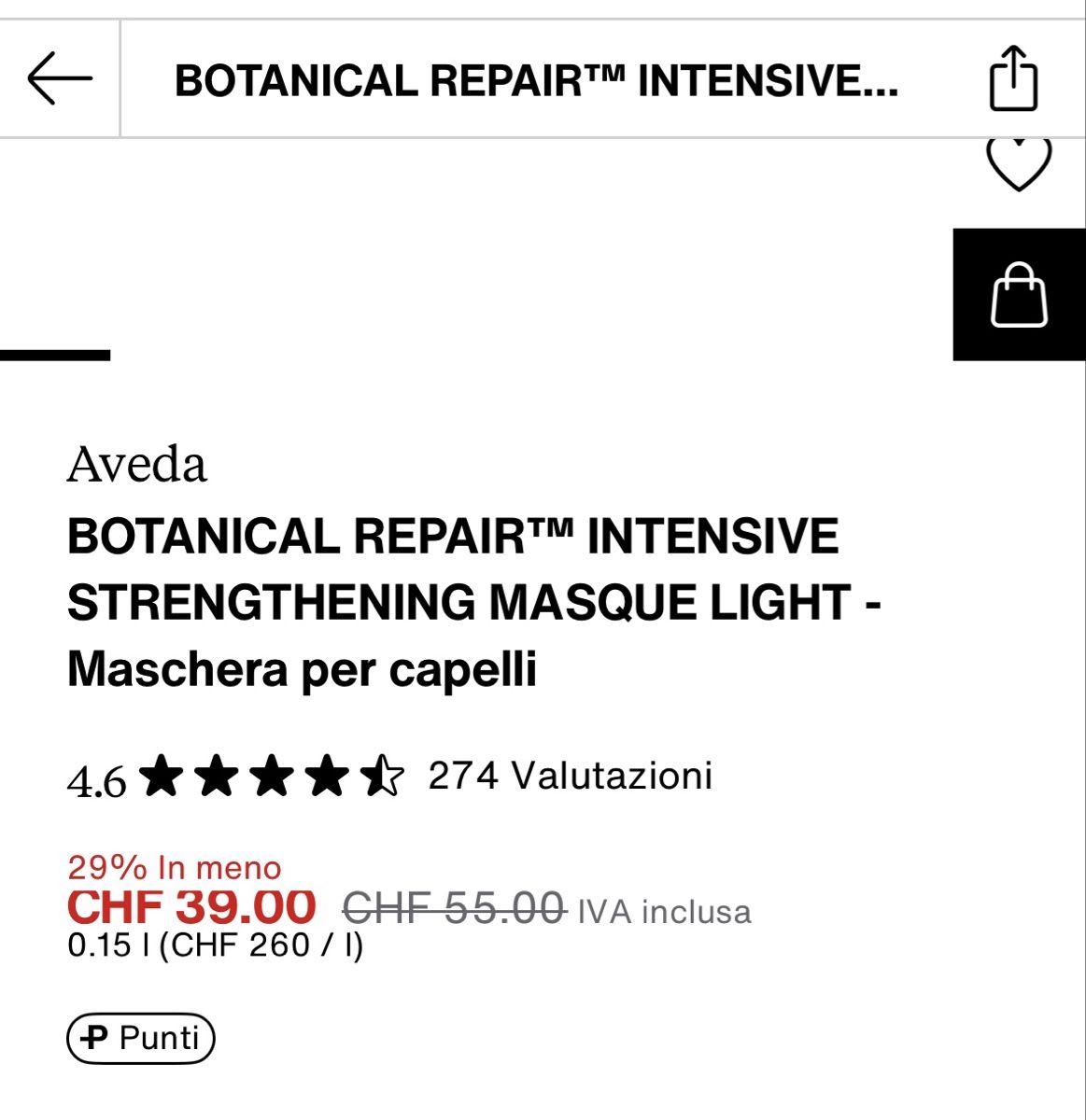 Aveda Prodotti di pulizia: Aveda maschera capelli – Nuovo e nell'imballaggio originale da Corteglia venduto da Doubleu-09 2
