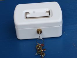 Geldkassette mit Facheinsatz Burg Wächter Kasse 2 Schlüssel
