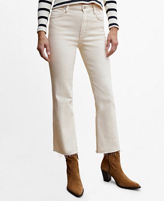 Weisse Bootcut Jeans mango, Gr. 34, neuwertig!