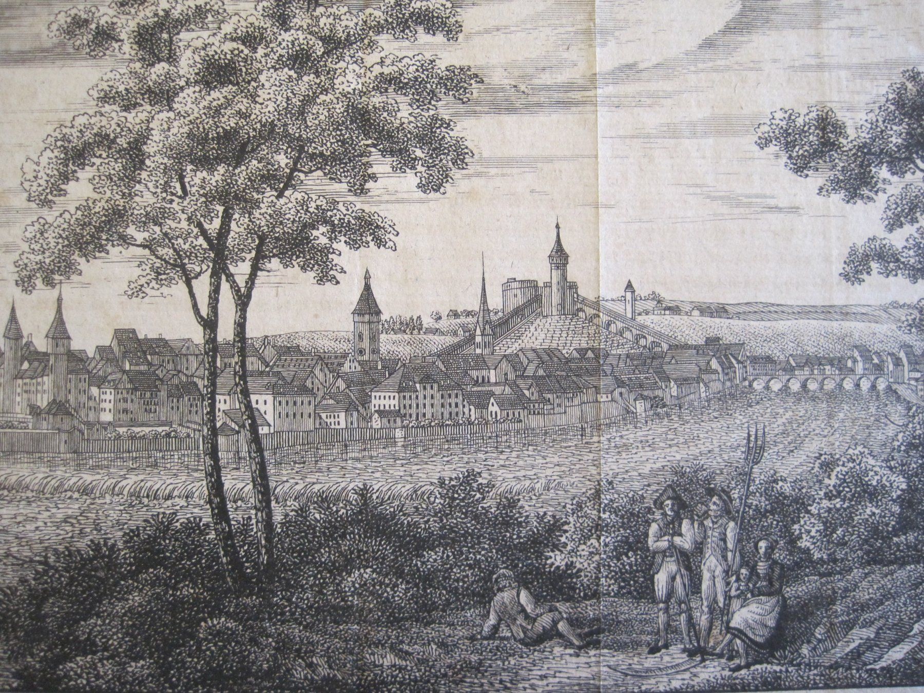 Stiche: Kupferstich Schaffhausen – Gebraucht aus Bischofszell von Joachim-115 2