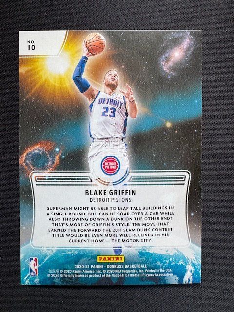 Panini Carte collezionabili: Blake Griffin 2020-21 Panini Donruss Zero Gravity – Nuovo (secondo la descrizione) da Gals venduto da Leubathi 1