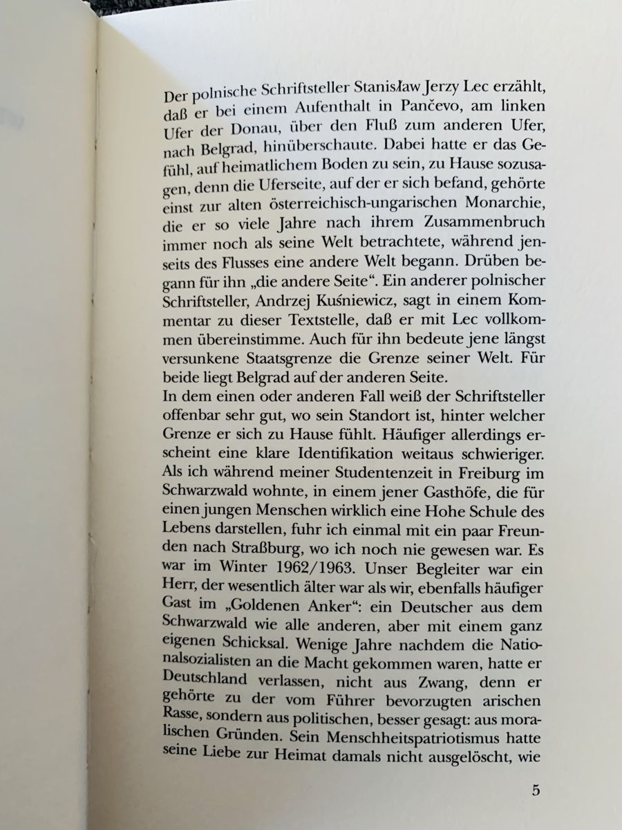 Libri: Claudio Magris: Wer steht auf der anderen Seite. – Usato da Winterthur venduto da Jade69 2