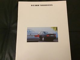 BMW Turbodiesel Verkaufsprospekt 40 Seiten 2/1992