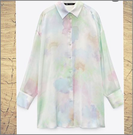 Chemise satin Zara taille M