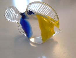 Glas Zwergkaiserfisch Dekoration