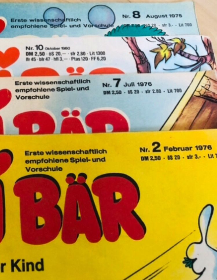 Fumetti: 4 Bussi Bär Comic Comicheftli 1976 Heftli Zeitschriften – Usato da Frauenfeld venduto da Babytimmy 3