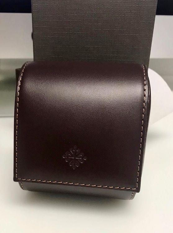 Valise De Voyage Patek Philippe - Boîte à Montres En Cuir Marron - Capacité 1 Montre - Neuf Avec étiquettes