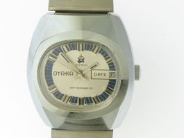 Vintage OYAKA Date Handaufzug 1970 Swiss made