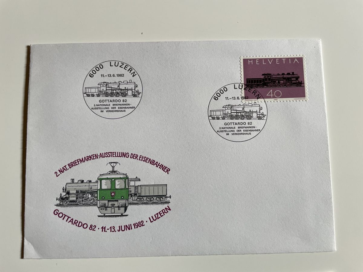 Alle Briefmarken: Gottardo 82, 3 Ersttagsbriefe,SBB-FFS – Gebraucht aus Domat-Ems von Amanda78 3