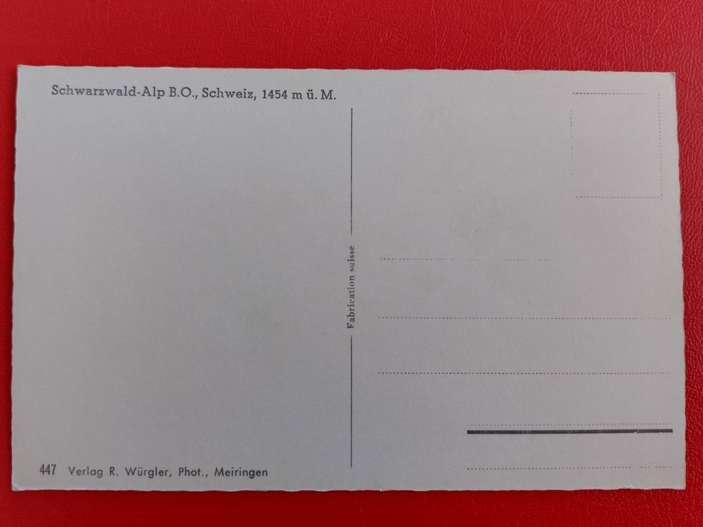 Cartoline postali: Schwarzwald-Alp mit Engelhörner – Usato da St-Légier-Chiésaz venduto da Theo006 1