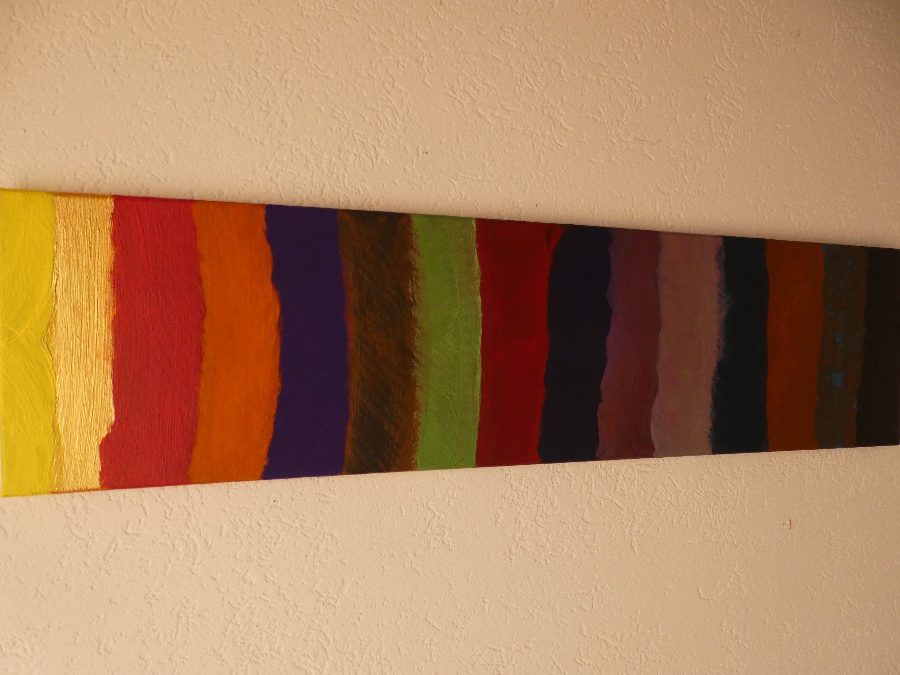 Poster & Bilder: Abstraktes Acrylbild div. Farben 80 x 20 cm – Neu (gemäss Beschreibung) aus Tann von Charly65 2