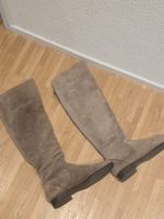 Damen Stiefel Wildleder beige gebraucht