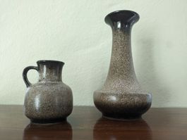 Steuler Keramik Paar Vasen midcentury Vintage wie Scheurich