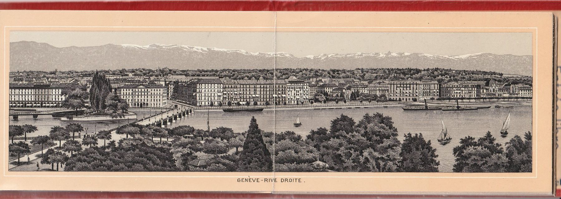 Cartoline postali: Genf Chromo-Leporello ca. 1890 – Usato da Rorschacherberg venduto da fratovi2 2