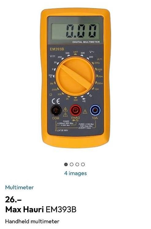 Misurare: Max Hauri EM393B Multimeter – Usato da Zürich venduto da cesarkaisa 1