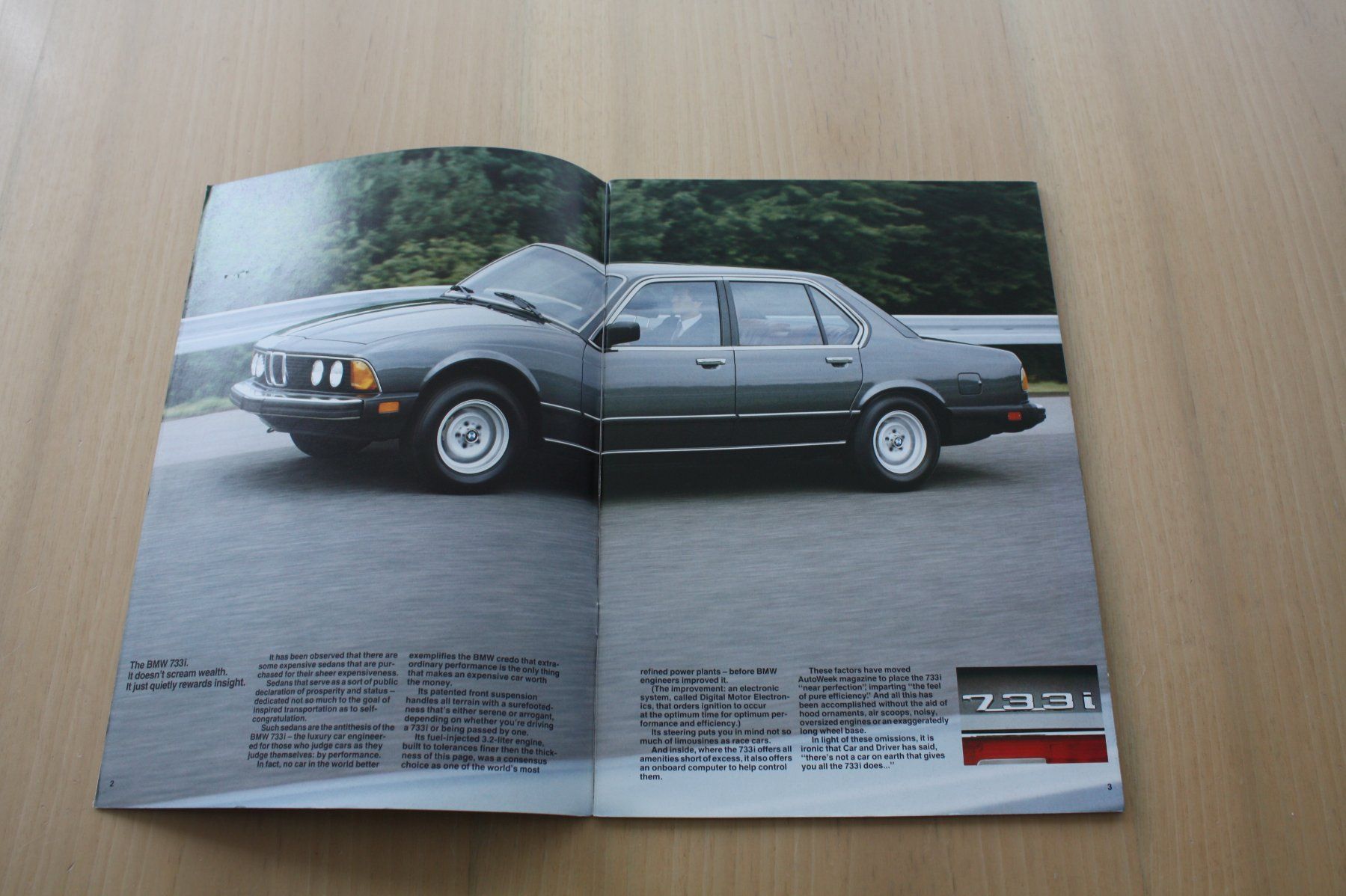 BMW Documenti: BMW 733i USA-Prospekt 1984 – Usato da Wikon venduto da erwin400 1