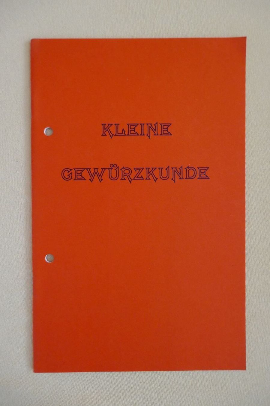Libri: Kleine Gewürzkunde von McCormick – Usato da Horgen venduto da Feli39