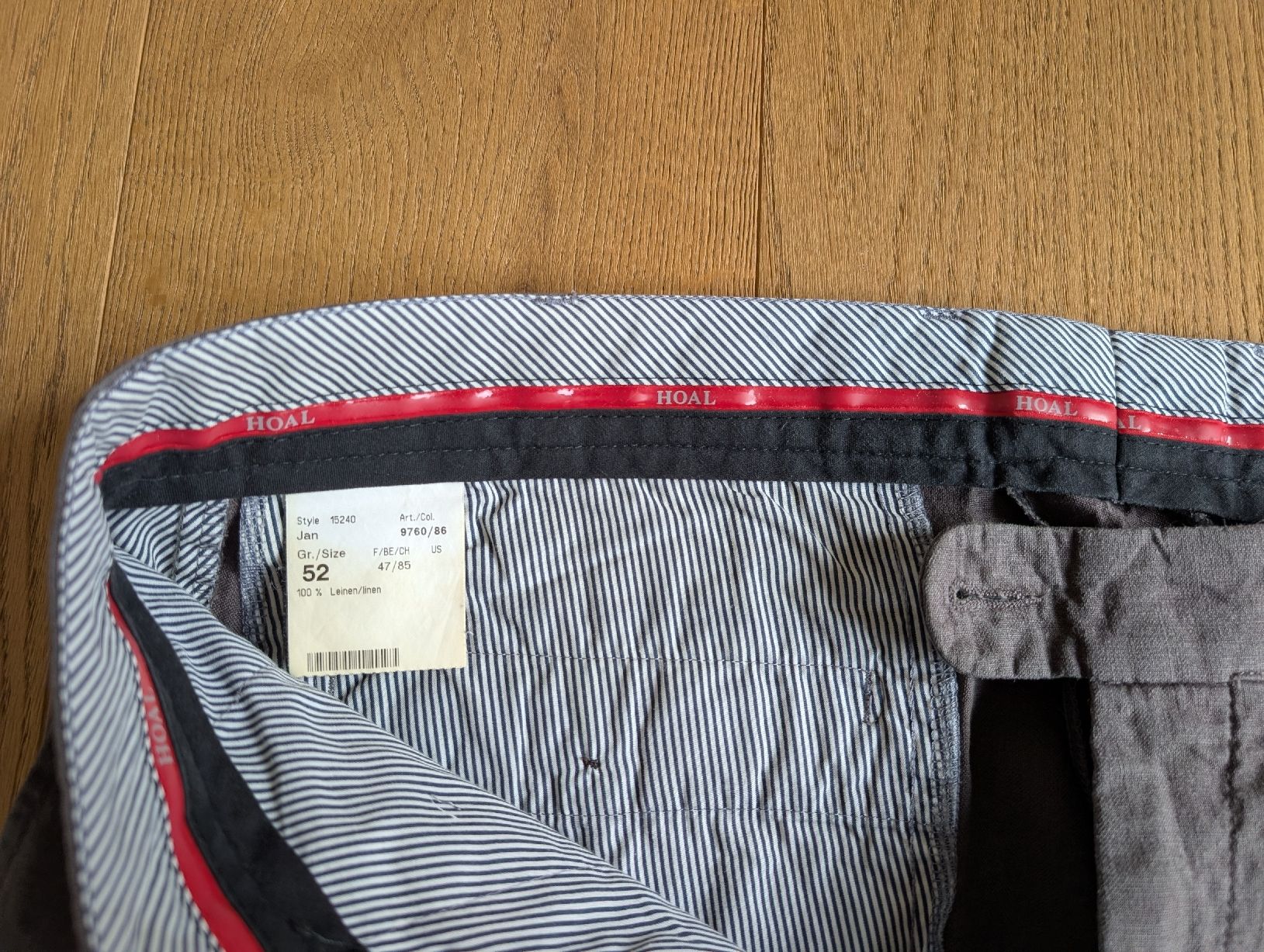Pantaloni: Leinenhose Hoal Grösse 52 – Usato da Bern venduto da huschelchen 1