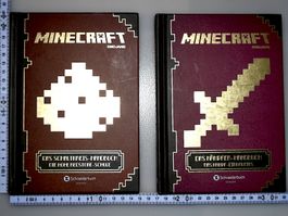 2 Minecraft Bücher Das Kämpfer- & Schaltkreis Handbuch