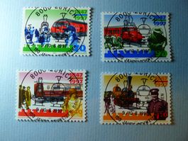 1997 Sondermarke 150 J. Schweizer Bahnen 909 - 912 Volksfest