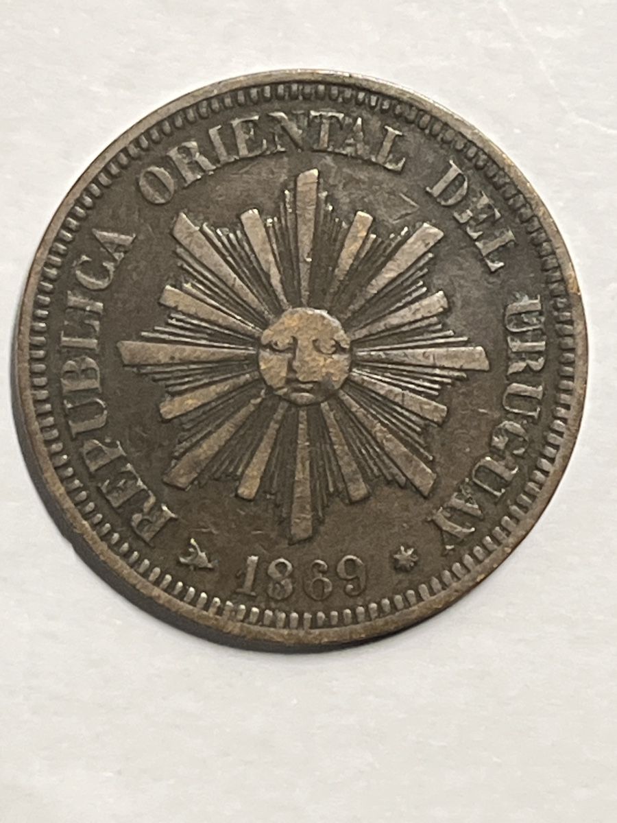 Tutti le monete: Uruguay : pièce de 2 céntesimos de 1869 - Collection! – Usato da Etoy venduto da Florian068