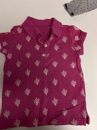 Tommy Hilfiger Poloshirt pink Korallenmuster Grösse 128