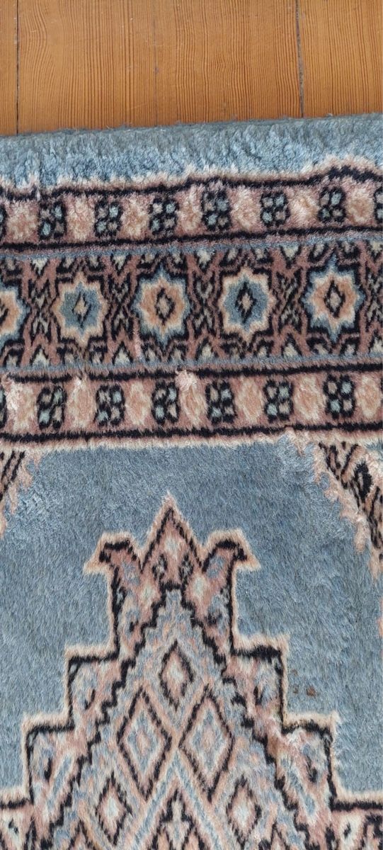 Teppiche: Blauer handgeknüpfter Teppichläufer – Gebraucht aus Zürich von schlipflaus 1
