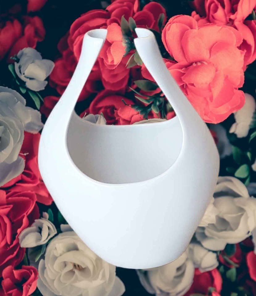 Vasi & Recipienti: Edle Blumenvase,  weiss, einzigartiges Design – Nuovo (secondo la descrizione) da Aarburg venduto da Glitzerzauber 3