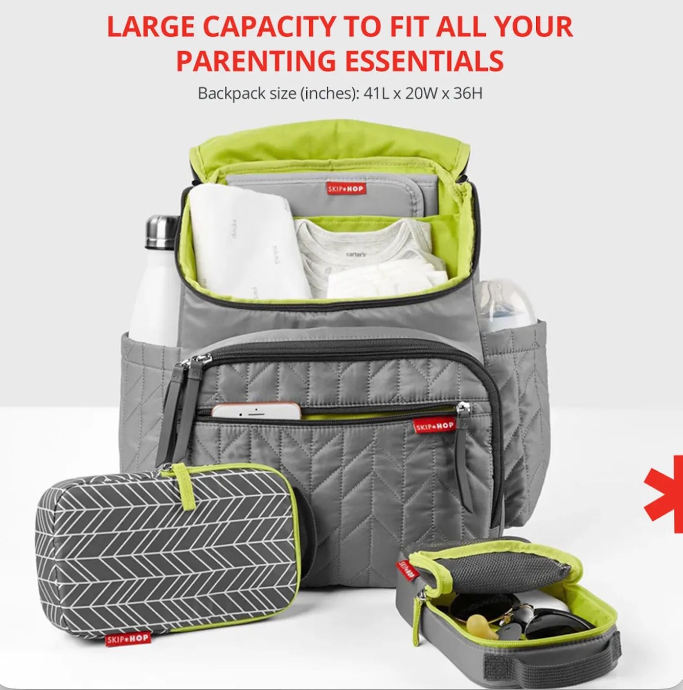 Zaini: Skip Hop Forma Wickelrucksack Grau – Usato da Zollikerberg venduto da AnniP 4