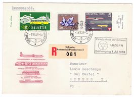 Lettre R. de Luzern BPA A822 pour Renens le 1.VII.59