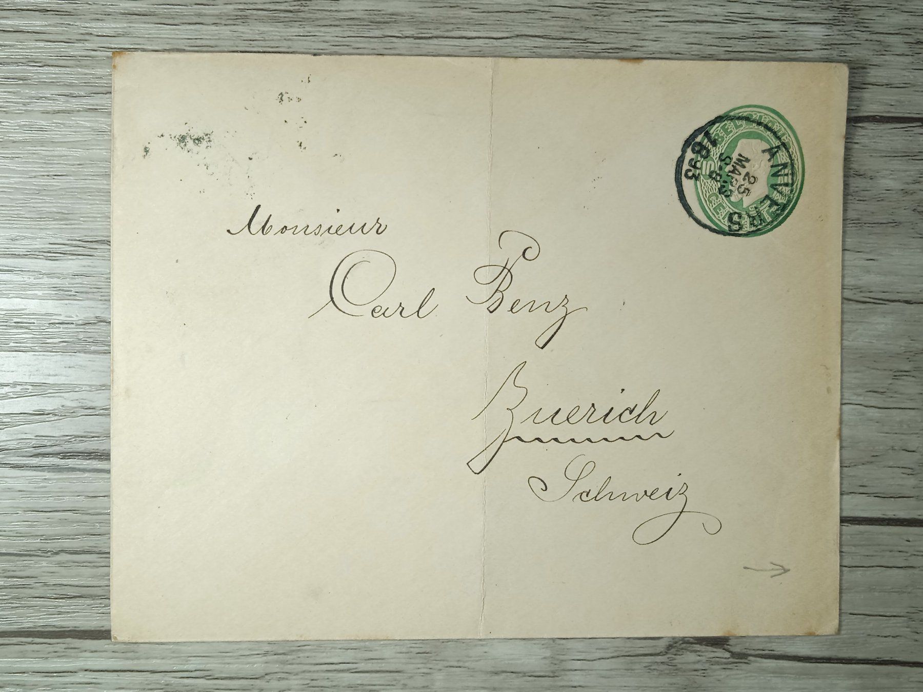 Tutti i francobolli: TR45 Enveloppe + Timbre Belgique 1893 – Usato da Cousset venduto da Patrick_Collections