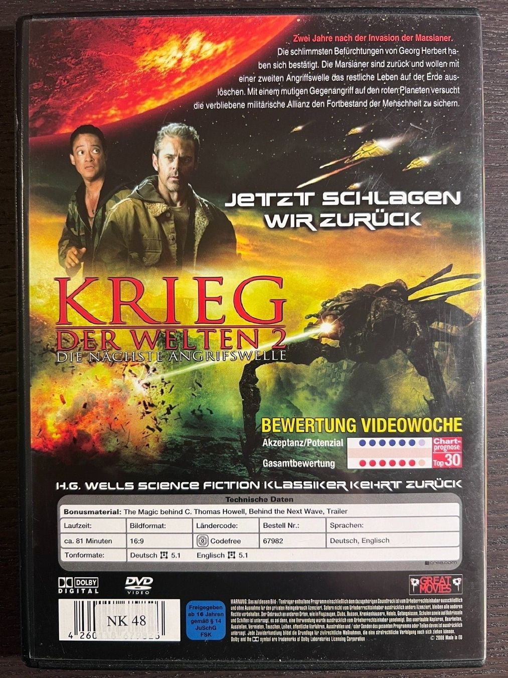 Tutti i DVDs: Krieg der Welten 2 – Usato da Zürich venduto da FilmFreunde 1