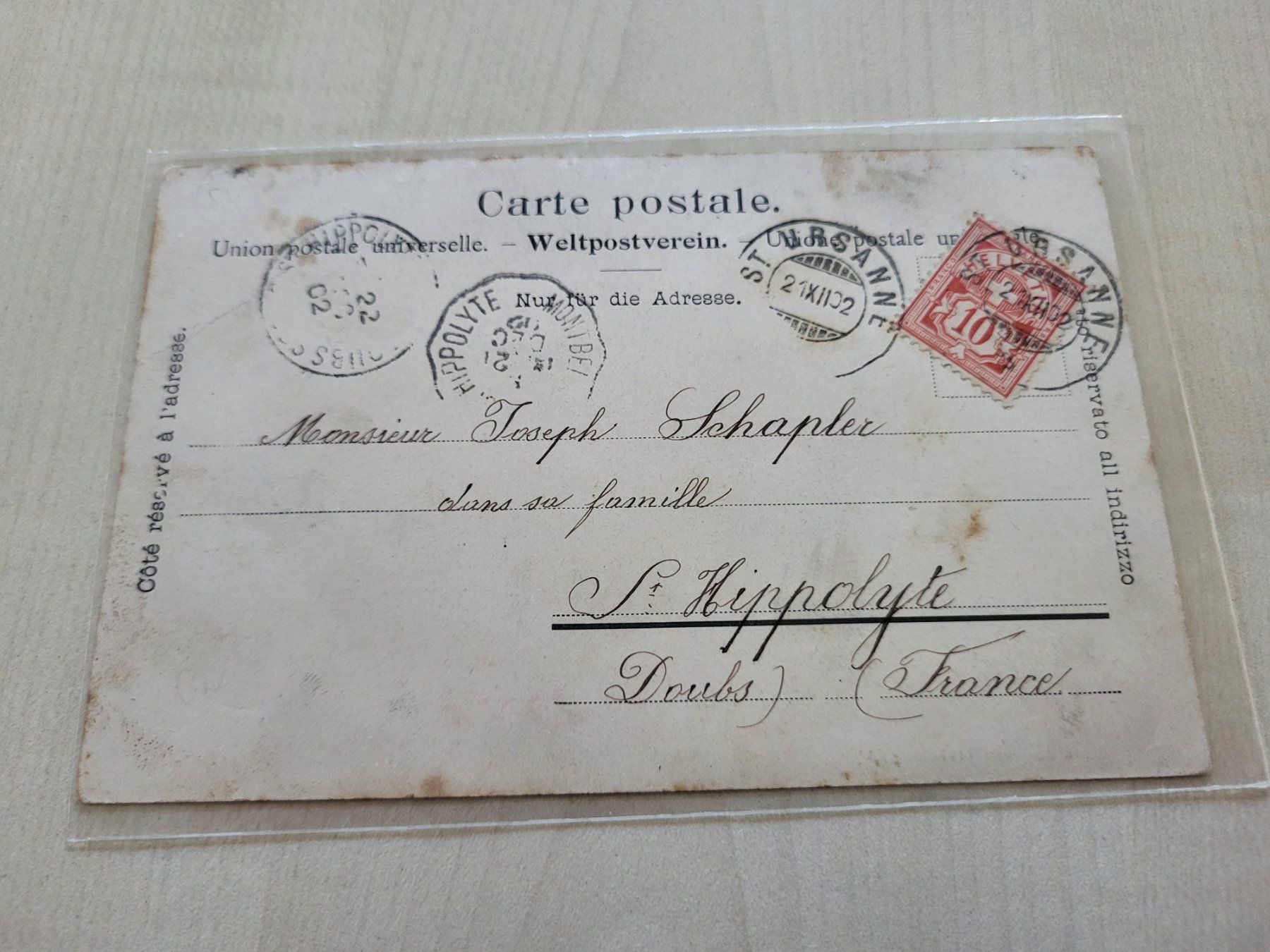 Cartoline postali: Carte postale de St-Ursanne – Usato da St-Ursanne venduto da kmi_6pyk 1