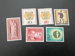 Deutschland Berlin  1957 Mi. Nr. 173-78  *   (4972)